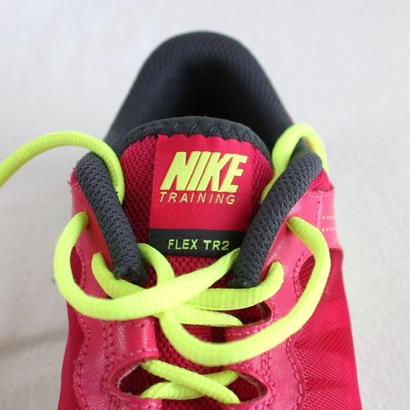 Nike Training Flex TR2 Shoes Womens 6 Pink Neon Athletic Running 511332-632 - Picture 9 of 10